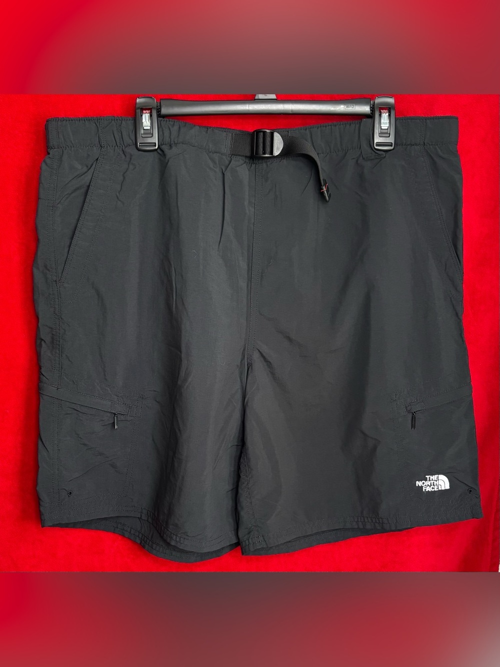 The North Face Class V Water Shorts Gray Hiking Swim Trunk Belted Large